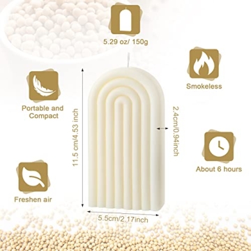 Elegant Arch Shaped Geometric Scented Candle for Home Decor