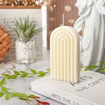 Elegant Arch Shaped Geometric Scented Candle for Home Decor