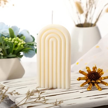 Elegant Arch Shaped Geometric Scented Candle for Home Decor