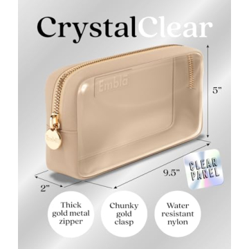Embla Clear Cosmetic Bag for Stylish Organization
