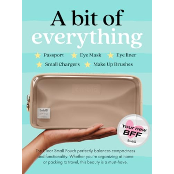 Embla Clear Cosmetic Bag for Stylish Organization