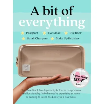 Embla Clear Cosmetic Bag for Stylish Organization