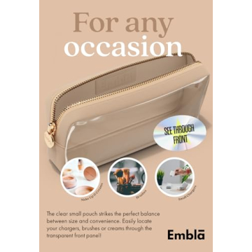 Embla Clear Cosmetic Bag for Stylish Organization