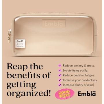 Embla Clear Cosmetic Bag for Stylish Organization