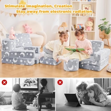 IFNOW 14pcs Kids Play Couch - Modular Fun for Toddlers