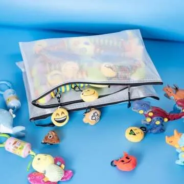 AUSTARK 10 Pcs Zipper Bags for Office School and Storage