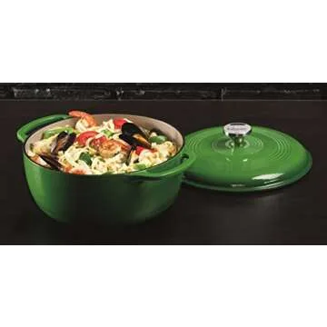 Lodge Color 6 Quart Enamel Dutch Oven, Emerald