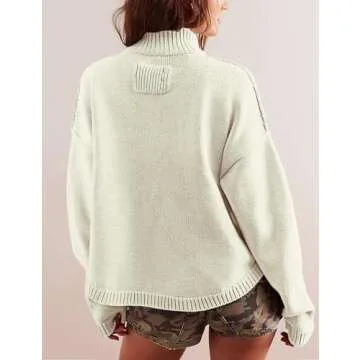 Antnation Sweater cardigan women Long Sleeve Fall Button Down Knit Tops Casual Loose Outerwear Coats(Beige-S)