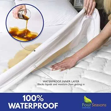 Four Seasons Essentials Queen Waterproof Mattress Protector