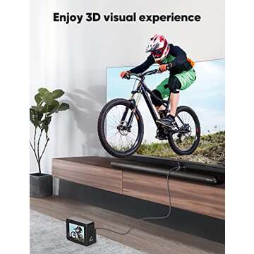 oldboytech 4K Micro HDMI to HDMI Cable Adapter 10FT, Micro HDMI Cable Nylon Braid (Male to Male) 8K@60Hz 4K@30HZ/3D Grey Compatible with Hero 8/7/6/5, Raspberry Pi 4, A6000, A6300, Nikon Camera