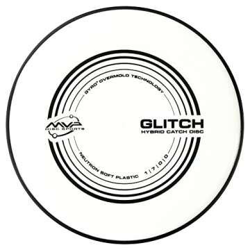 MVP Disc Sports Neutron Glitch (Soft) Disc Golf Hybrid Catch Disc (145-150g / Colors May Vary)