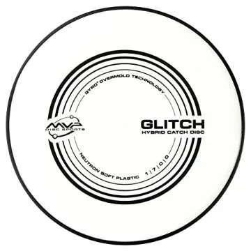 MVP Disc Sports Neutron Glitch (Soft) Disc Golf Hybrid Catch Disc (145-150g / Colors May Vary)