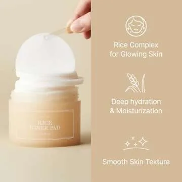 I'm from Rice Toner Pads 140ml - Revitalize Dry, Rough Skin Naturally