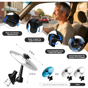 2 Pack of Durable Mini Car Cymbals for Enjoyable Driving Music