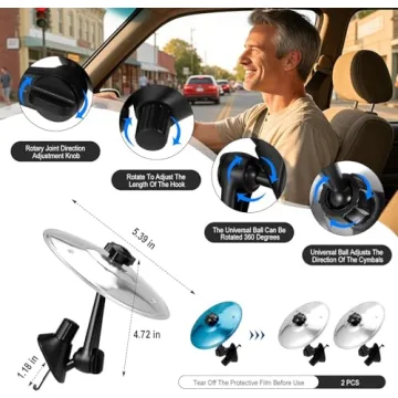 2 Pack of Durable Mini Car Cymbals for Enjoyable Driving Music