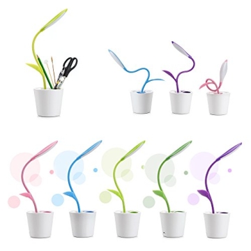 Dimmable LED Desk Table Lamp with USB Rechargeable Functionality