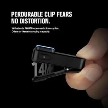 OLIGHT Oclip Rechargeable EDC Flashlight 300 Lumens Dual Sources Compact Pocket Clip Light, Convenient USB C Charging, Magnetic Flash Lights for Working, Cycling, Emergency, Signaling Tool(Black)