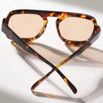 mincl Retro Square Sunglasses: Vintage Style & UV Protection for Everyone