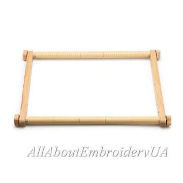 Needlepoint Embroidery Tapestry Scroll Frame Made of Organic Beech, Wooden Cross Stitch Frame, Needl...