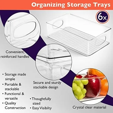 ClearSpace Plastic Pantry Organization Bins for Kitchen Storage
