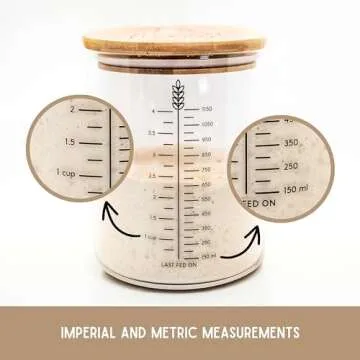 Sourdough Starter Kit | 50oz Wide Mouth Glass Jar | Sourdough Bread Baking Supplies| Sourdough Starter Jar | Sourdough Baking Kit | Sourdough Jar Wide Mouth | Sourdough Starter Jar Glass