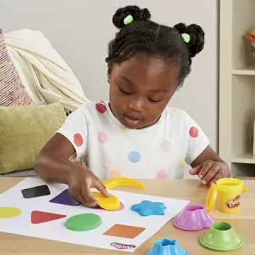 Play-Doh Shapes and Colors Set, 5 Activity Playmats, 15 Tools & 10 Cans of Assort. Colors, Back to School Classroom Supplies, Preschool Toys, Ages 2+ (Amazon Exclusive)