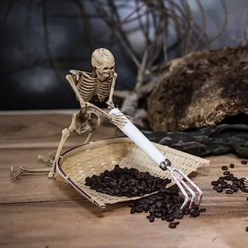 16" Posable Halloween Skeleton - Indoor/Outdoor Decor