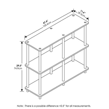 Furinno Turn-N-Tube Stylish 3-Tier Storage Rack