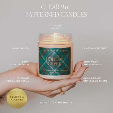 Sweet Water Decor Christmas Tree Candle - Spruce, Pine Needles and Evergreen Candles Scented Soy Can...