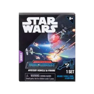 STAR WARS Micro Galaxy Squadron Scout Class Blind Box, 3-Pack - Series 5 - Receive 3 of 8 Assorted Collectible 2.5" Vehicles & 1" Figure - Easter Basket Stuffer Gift for Kids, Teens, Adults - 8+