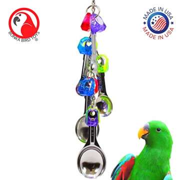 Bonka Bird Toys 1969 Spoon Delight Medium Large Parrot Bird Toy African Grey Parrot Amazon Conure an...