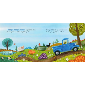 Little Blue Truck Touch-and-Feel Book for Toddlers
