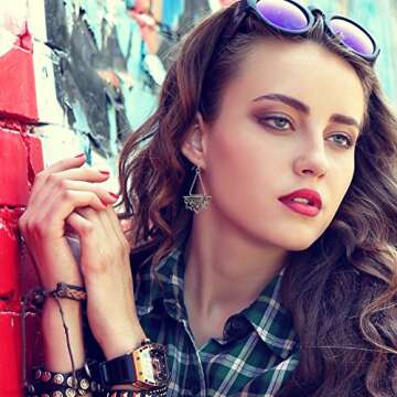 SPUNKYsoul New Beginnings Lotus Flower Earrings - Antique Silver Gift