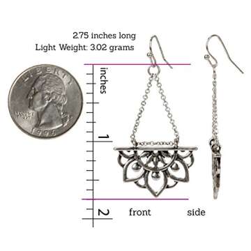 Elegant New Beginnings Lotus Earrings - Perfect Gift for Her