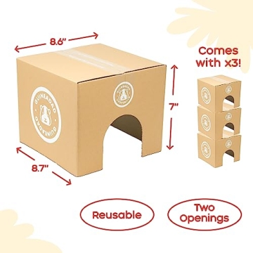 GuineaDad Crunchy Condo Hideout | Safe Chewable Fun for Guinea Pigs