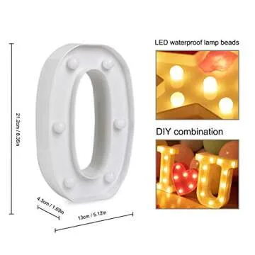 Battery-Operated LED Marquee Letter Light for Parties