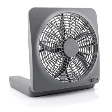 O2COOL Treva 10-Inch Portable Fan - Battery & AC Powered Cooling