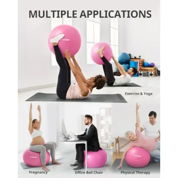 Trideer Yoga Ball Exercise Ball for All Age Groups