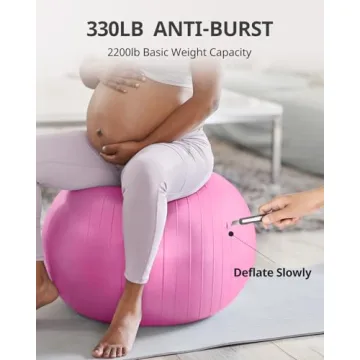 Trideer Yoga Ball Exercise Ball for All Age Groups