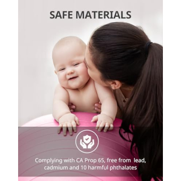 Trideer Yoga Ball Exercise Ball for All Age Groups