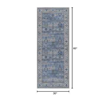 Adiva Rugs Eco-Friendly Machine Washable Area Rug – Non-Slip & Stylish Home Decoration