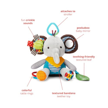Skip Hop Bandana Buddies Elephant Teething Toy for Baby