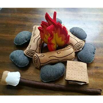 Felt Campfire Set for Kids - Educational & Fun Pretend Play Toy