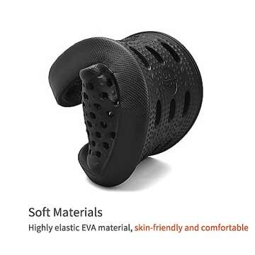 Xomiboe Shower Shoes Men Shower Slides Women Non Slip Flip Flops Bathroom for College Dorm Room Essentials Sandals Slippers Students Boys Gym Spa Bath (Black,EU46-47)