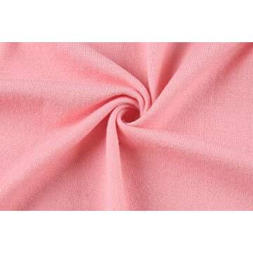 MINTLIMIT Women's 3/4 Sleeve Cropped Bolero Button Down Cardigan Sweater (Pink,Size S)