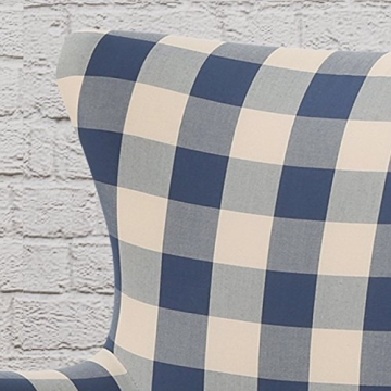 Stylish Christopher Knight Home Armchair in Blue Checkerboard