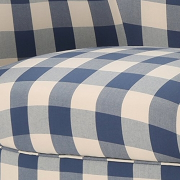 Stylish Christopher Knight Home Armchair in Blue Checkerboard