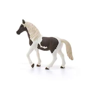 Schleich Farm World, Realistic Horse Toys for Girls and Boys, Pinto Mare Spotted Horse Figurine, Ages 3+