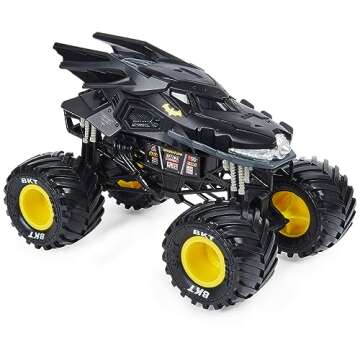 Monster Jam Official Batman Monster Truck - Retro Batmobile Collector 1:24 Scale Die-Cast Vehicle - ...