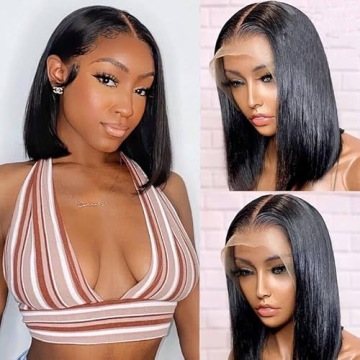 Bob Wig Human Hair Lace Front Wigs for Black Women